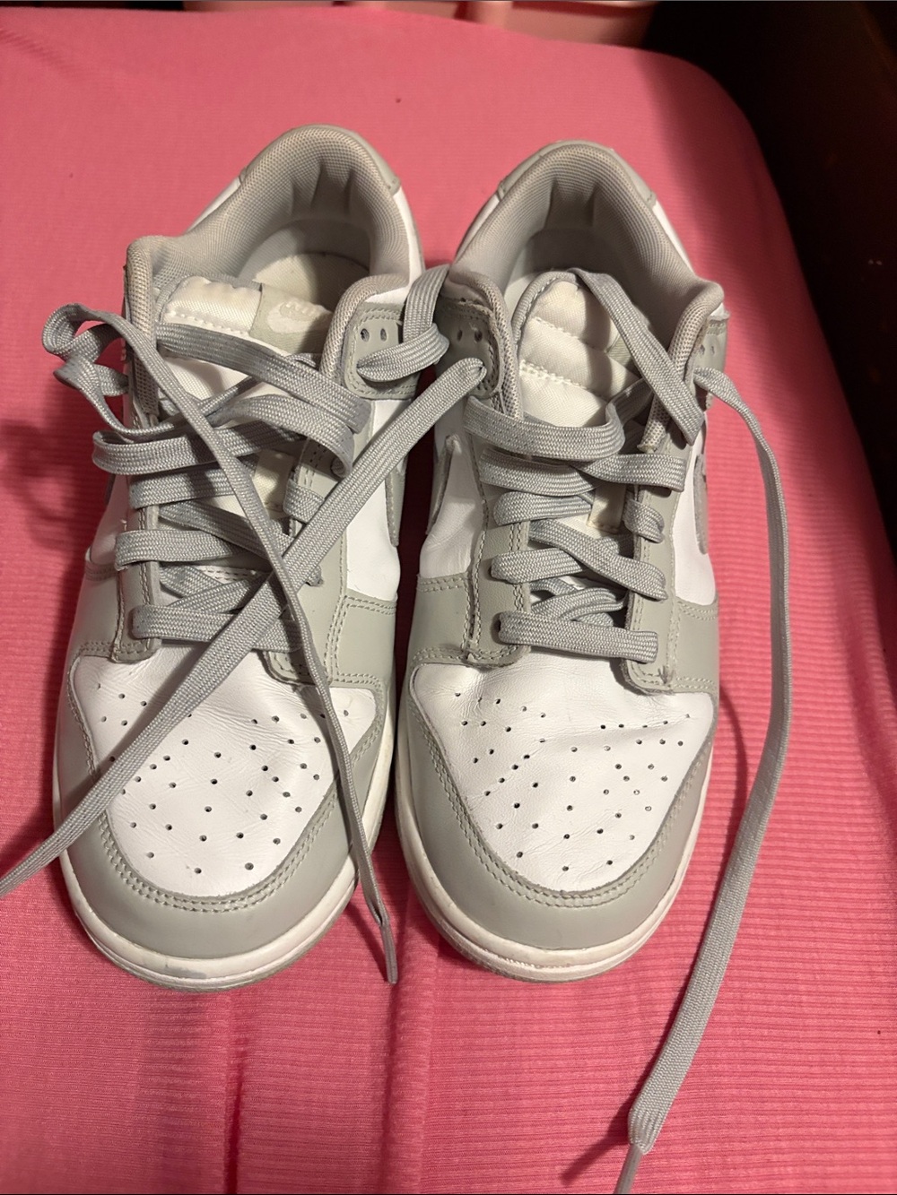 Nike Women’s Sneakers in White and Light Gray